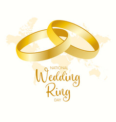 National Wedding Ring Day Poster