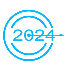 2024 Blue Date Clock