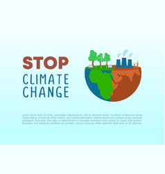 Stop Climate Change Background Banner Poster