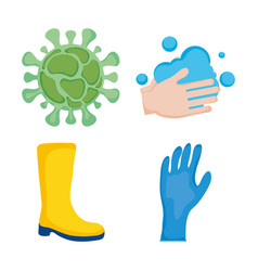 Coronavirus Disinfect Icons