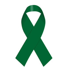 Emerald Jade Green Ribbon Awareness Liver Cancer