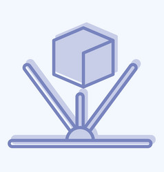 Icon Hologram Related To 3d Visualization Symbol