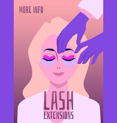 Lash Extension Beauty Procedure Poster Or Banner