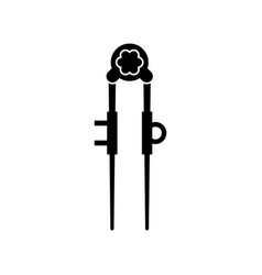 Silhouette Baby Chopsticks Icon Special Finger