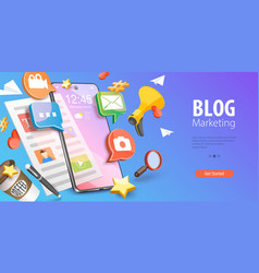 3d Conceptual Of Blog