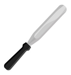 Cake Icing Knife On A White Background