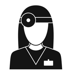 Eye Examination Doctor Icon Simple Style