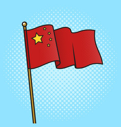 Flag Of China Pinup Pop Art