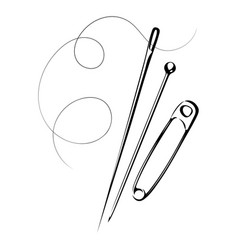 Needle And Thread Pin Hairpin Design