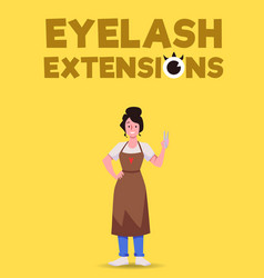 Poster Or Vertical Banner About Eyelash Extensions