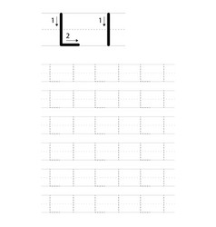 Printable Letter L Alphabet Tracing Worksheet