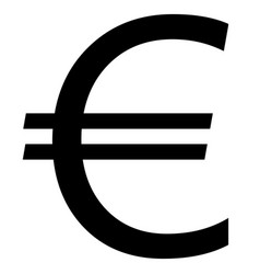 European Union Euro Eur Currency Sign Silhouette