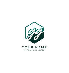 G Gg Initial Letter Handwritten Signature Logo