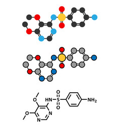 Sulfadoxine Malaria Drug Molecule Sulfonamide