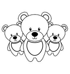 Three Teddy Bears Cute Animal Toy