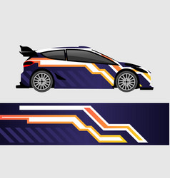 Racing Wrap Car Modern Stripes Design