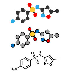 Sulfamethoxazole Antibiotic Drug Molecule