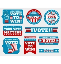 American Presidential Election 2016 Badges