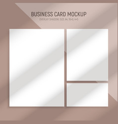 Window Card Mockups Set