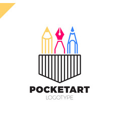 Pocket Art Or Design Pen Pencil Logo