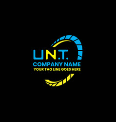 Unt Letter Logo Design Simple And Modern