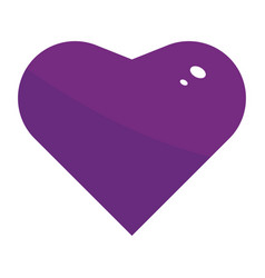 Isolated Purple Heart Shape Icon