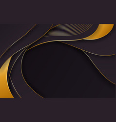 3d Black And Gold Background