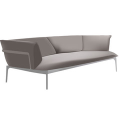 Gray L-shaped Corner Sofa