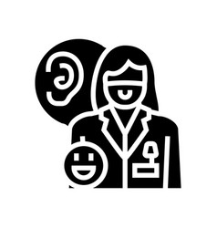 Pediatric Audiologist Doctor Glyph Icon