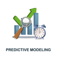 Predictive Modeling Icon 3d From Data Science