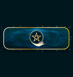 Witchy Digital Background Ace Of Pentacles