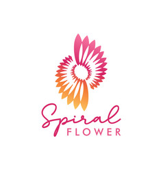 Abstract Spiral Flower Beauty And Spa Symbol