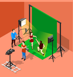 Chromakey Shooting Isometric Composition