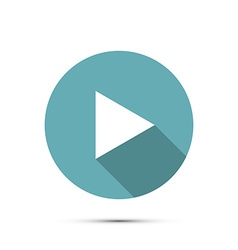 Modern play light circle icon royalty free vector image