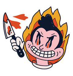 Crazy Fire Man Character