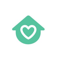 House Love Logo Icon Design Home And Heart Logo