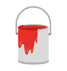 Isolated Colored Painting Bucket Icon