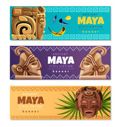 Maya Civilization Horizontal Banners