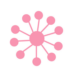 Pink Flower Logo Icon