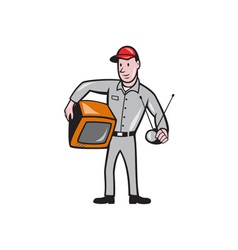 Tv Repairman Technician Cartoon