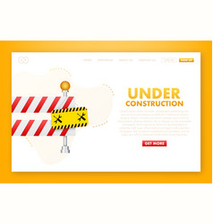 Under Construction Website Page Border Stripe Web