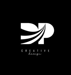 Creative White Letters Dp D P Logo With Leading