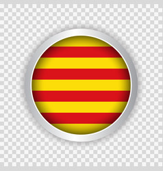 Flag Of Catalonia Of Spain On Round Button