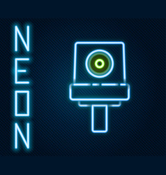 Glowing Neon Line Spray Can Nozzle Cap Icon