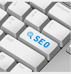 Seo Concept With 3d Computer Keyboard