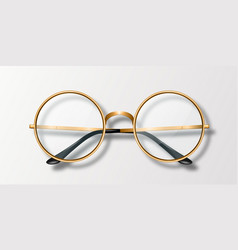 3d Realistic Round Frame Glasses Icon