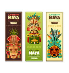 Maya Civilization Vertical Banners