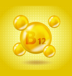 Realistic Vitamin B12 Cyanocobalamin Design