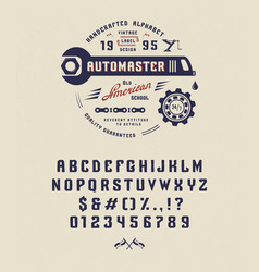 Vintage Font Automaster