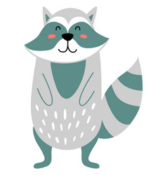 Cute Raccoon Scandinavian Forest Animal Woodland